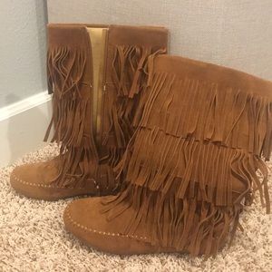 Fringe boots size 7